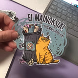 EI MAINOKSIA! -tarra