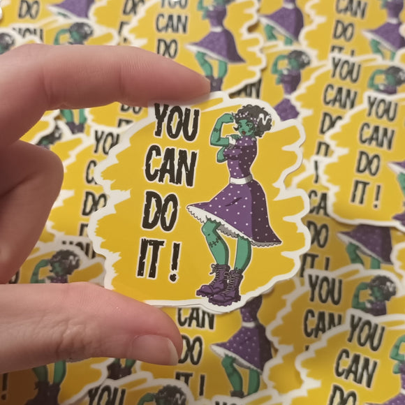 You can do it! -vinyyli tarra