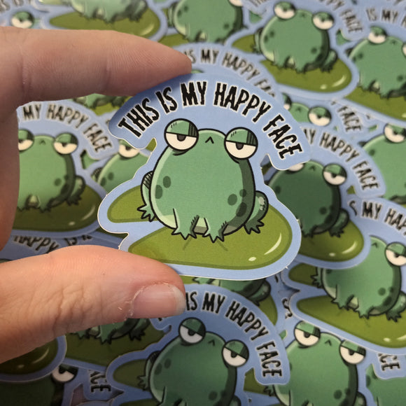 This is my happy face -vinyyli tarra