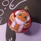 Käsinmaalattu joulupallo toiveiden mukaan