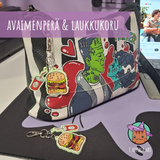 Hamppari avaimenperä/ laukkukoru