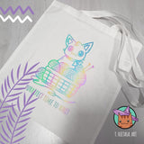 Purrrfect time to knit -kangaskassi